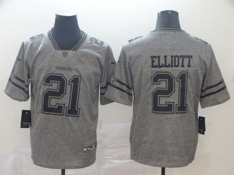 Men Dallas cowboys #21 Elliott Gray Nike Vapor Untouchable Stitched Gridiron Limited NFL Jerseys->dallas cowboys->NFL Jersey